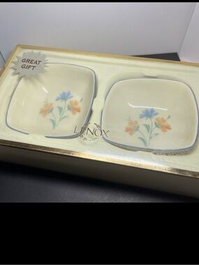 Lenox Provencal Garden Square Bowl Set – Floral Design | New in Box